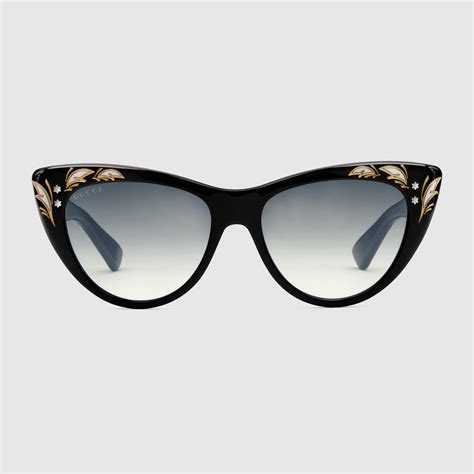 gucci cat eye eyeglasses|cat eye Gucci sunglasses women's.